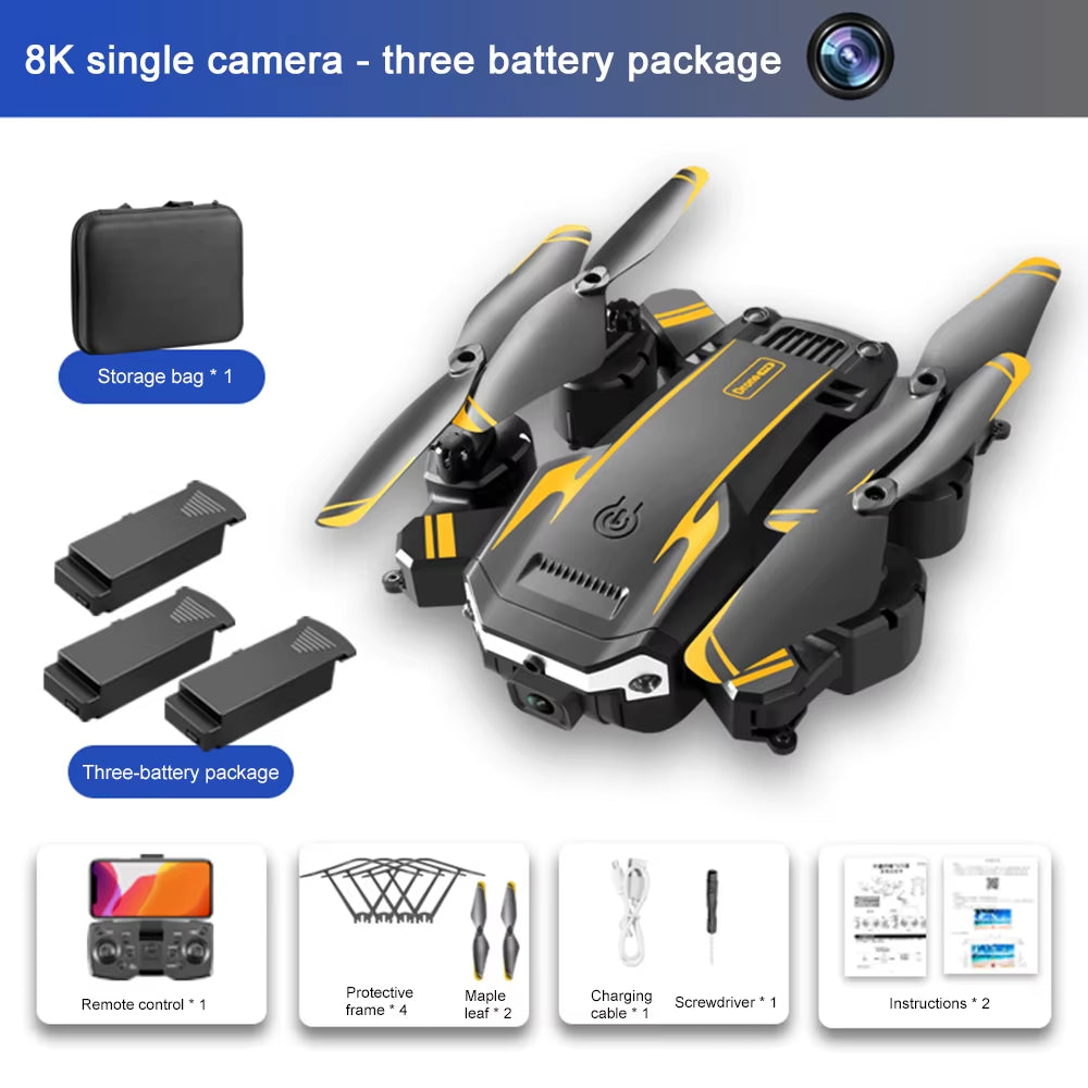 G6 PRO Drone 8K 5G GPS Drone Professional HD Aerial Photography Obstacle Avoidance Drone Four-Rotor Helicopter RC Distance 5000M