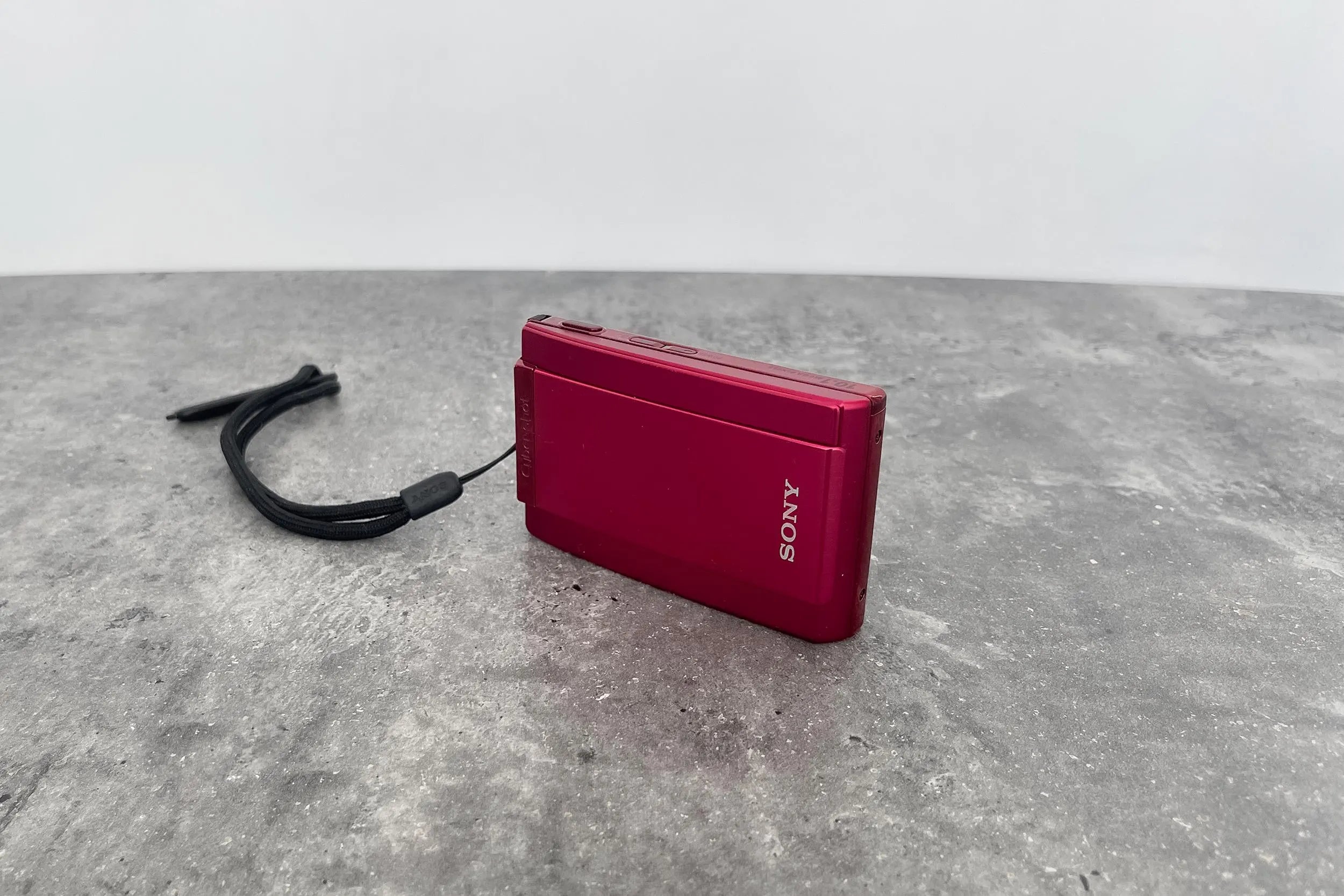 Red Sony DSC-T300 Digital Camera - Vintage Cyber-Shot