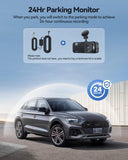 Dash Cam, 8K HD Car Dash Camera with Front and Rear Recording, Built-In Wi-Fi & GPS, Enhanced Night Vision,32 GB