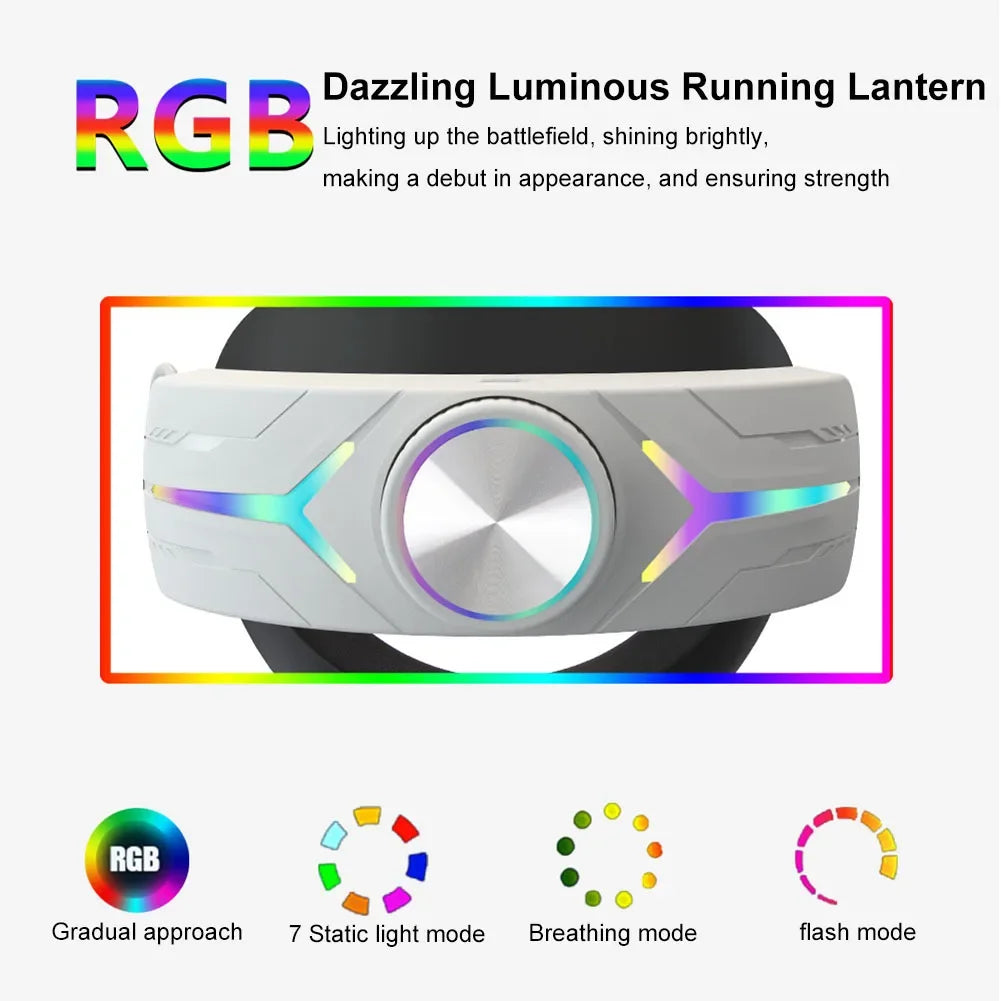 Head Strap  Quest 3 Comfort Sponge VR Headwear Charging Headset with Built-In 8000/6000Mah Batteries for VR Accessories