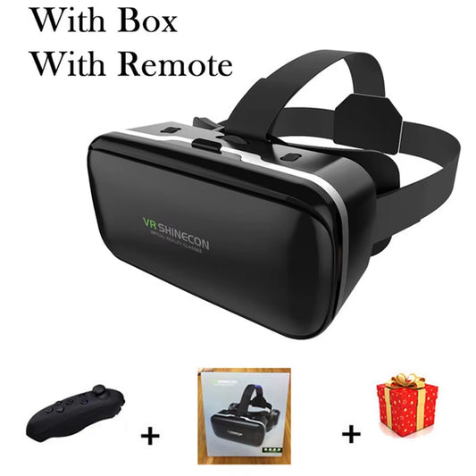 Shinecon Viar 3D Virtual Reality VR Glasses Headset Devices Helmet Lenses Goggles Smart for Smartphones Phone Cell Mobile Games