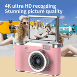 Digital Camera 4K 48MP Photography Camera Video Camcorder Rechargeable Cameras 2.4 Inch Screen Camcorder for Kid Adult Beginners