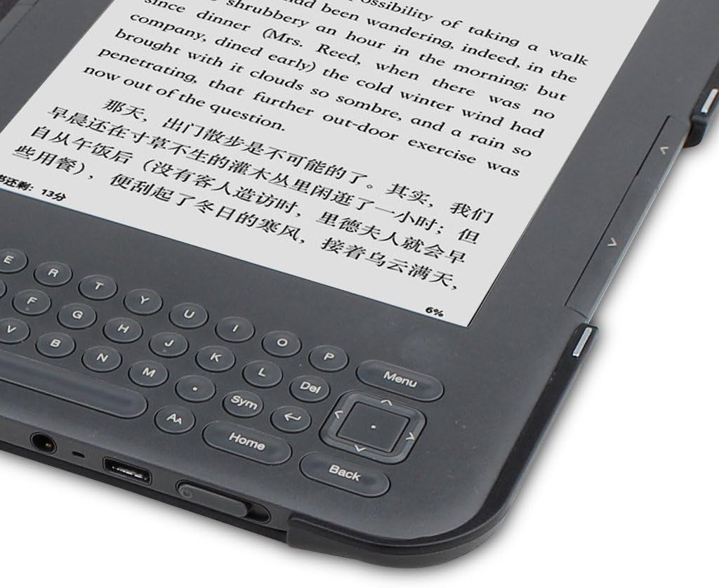 Case Cover for Amazon Kindle Keyboard (Kindle 3/ D00901) - Ultra Lightweight PU Leather Smartshell Cover for Amazon Kindle Keyboard(3Rd Generation) Tablet with 6" Display and Keyboard, Red