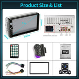 Pantalla HD Radio Bluetooth Para Carro Auto Con Camara De Reversa Retroceso 2026
