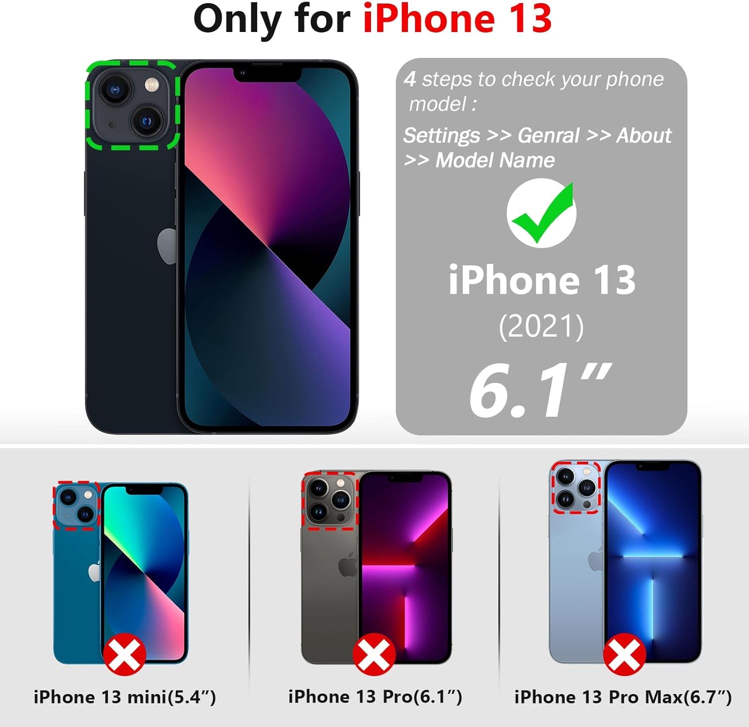 for Iphone 13 Wallet Case Detachable with Card Holder for Women Girls, Fashion Glitter PU Leather Wrist Strap Strong Magnetic Flip Wallet Removable Phone Case Cover for Iphone 13 6.1", Silver