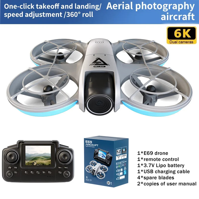 2026 Mini RC Drone with 8K HD Camera Wifi FPV Obstacle Avoidance Remote Control Quadcopter for Beginner Gifts Outdoor Indoor Use