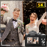 5K&64MP Digital Cameras for Photography, 16X Optical Zoom Camera with Wifi & App Control, Vlogging Camera with Auto Focus
