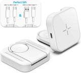 MURCIA 2 in 1 Magnetic Wireless Charger, Folding Dual Fast Magnetic Wireless Charging Station Stand Compatible with Iphone 13/12/ Pro Max/Mini/Apple Watch Se/7/6/5/4/3/2/1
