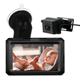 1080P Camera Baby Car Mirror 4.3'' IPS Screen Night Vision Function Baby Car Mirror Monitor with for Infants Kids Pets