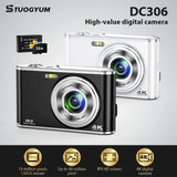 4K 48MP Digital Camera, Auto-Focus Vlogging Camera, with 32GB Card,Portable Youtube Small Camera, Suitable for Young Adults.