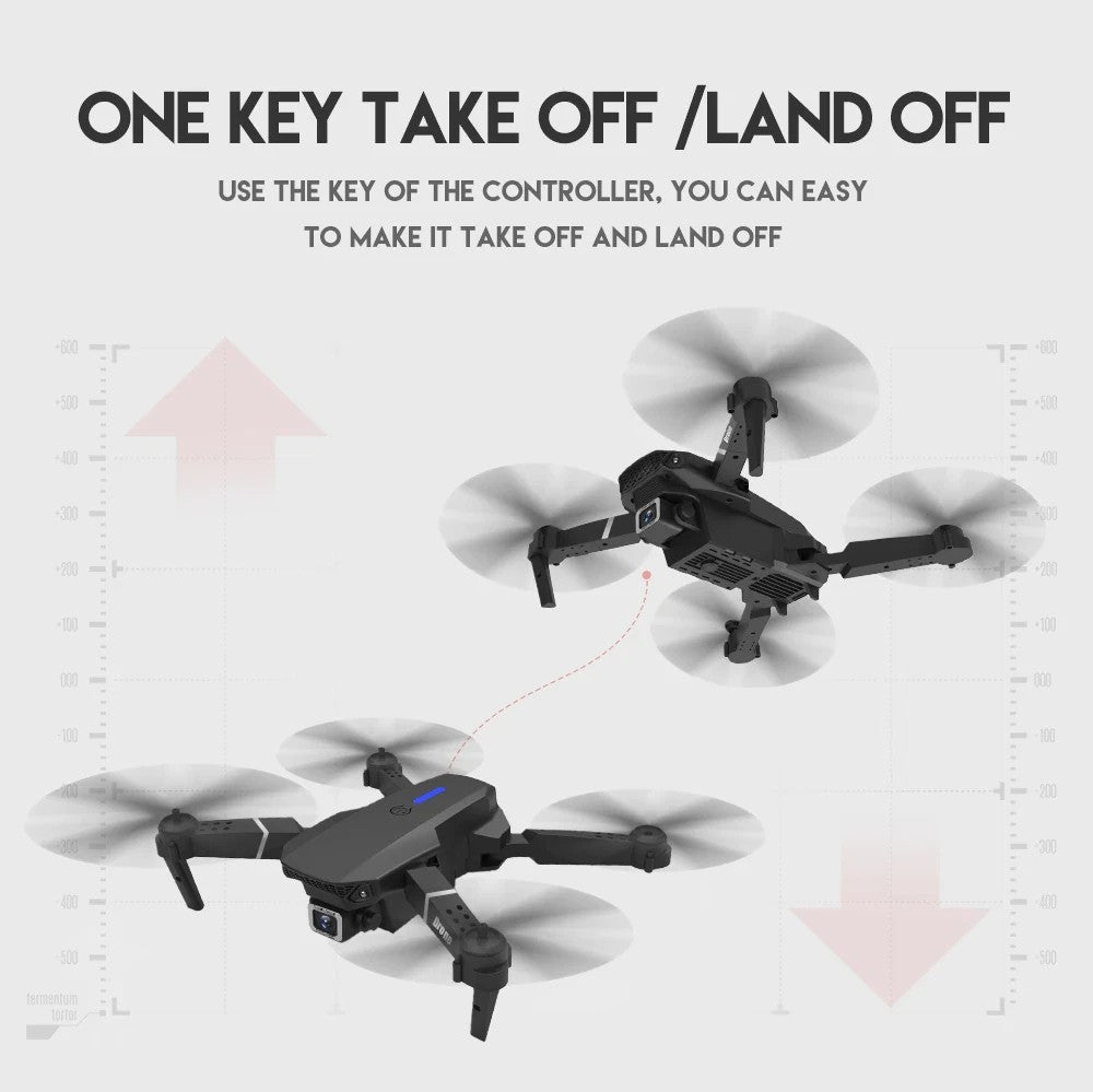 2025 New RC Drone with 4K HD Dual Camera Wifi FPV Foldable Quadcopter +4 Battery
