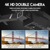 2025 New RC Drone with 4K HD Dual Camera Wifi FPV Foldable Quadcopter +4 Battery