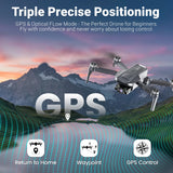 F29 Altura MAX 4K Aerial Drone with Camera, 3-Axis Gimbal Cinematic Drones for Adults with Remote & Case, Black