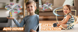 Mini Drone for Kids, Beginner-Friendly Quadcopter with 20 Colorful LED Light Modes, 3D Flips, Headless Mode, Propeller Guards, 2 Rechargeable Batteries
