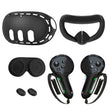 10-In-1 Soft Silicone Controller Case for Meta Quest 3 /3S Headset Grip Protector with Battery Cover for Quest 3/3S Accessories