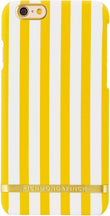 Riviera Stripes Collection Cover Case for Apple Iphone 6S/6 - Yellow/White