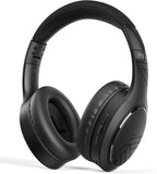 Bluetooth Over-Ear Headphones, Passive Noise Cancelling, 70Hrs Playtime, Foldable, Hi-Fi Deep Bass, Black