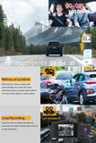 Dual Dash Cam Rear Front Video Recorder Auto anti Theft 1080P Dashboard Camera