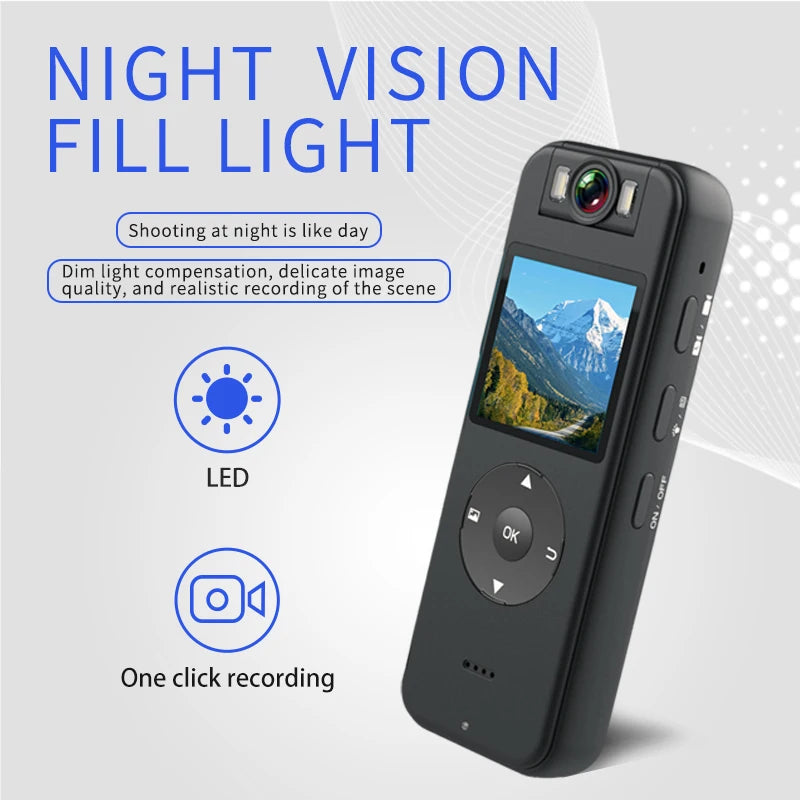 Ultra HD 4K Mini Camera Wifi Portable Small Digital Video Recorder Police Bodycam Infrared Night Vision Miniature Camcorder