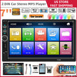 7" Radio Estereo De Pantalla Para Coche Carro Tactil Doble Din Android Bluetooth