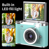 Digital Camera 4K 48MP Photography Camera Video Camcorder Rechargeable Cameras 2.4 Inch Screen Camcorder for Kid Adult Beginners