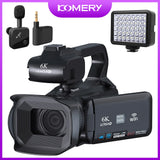 Full 4K Professional Video Camera 64MP Wifi Camcorder Digital Cameras Streaming Camera Auto Focus Camcorders 4.0"Touch