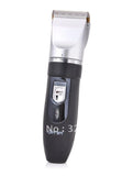 TAGLIA CAPELLI RASOIO BARBA 2 BATTERIE RICARICABILE LAMA CERAMICA RFC-208