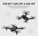 2025 New RC Drone with 4K HD Dual Camera Wifi FPV Foldable Quadcopter +4 Battery