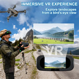 Drone with 4K Camera VR, FPV Drone Quadcopter with Brushless Motor, Headless Mode, Optical Flow, Altitude Hold, Foldable Mini Drone for Adults/Kids, Black