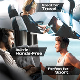 Bluetooth Over-Ear Headphones, Passive Noise Cancelling, 70Hrs Playtime, Foldable, Hi-Fi Deep Bass, Black
