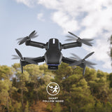 Sky Flow 4K Aerial Camera Drone Image Stabilization & Carrying Case, Black