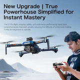GT8 Drone 4K HD Camera Obstacle Avoidance Aerial Photography Brushless Drone with Screen Foldable RC Drone Quadcopter RTF
