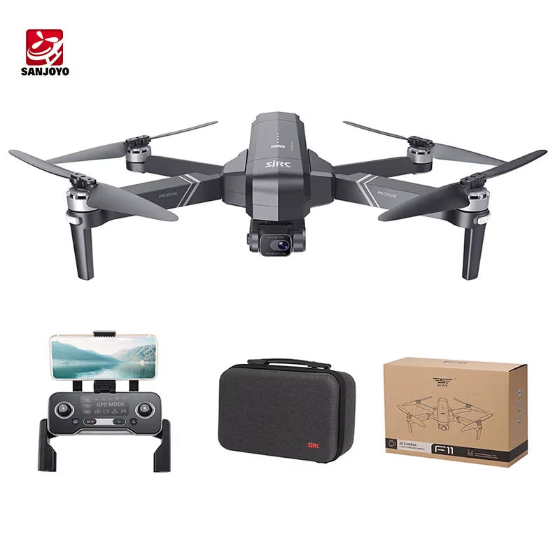 SJRC F11 F11S 4K Pro Anti-Shake Gimbal 3KM Brushless Motor Quadcopter Drones with HD Camera GPS App Control Professional