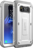 Unicorn Beetle Pro Series Case Designed for Samsung Galaxy S8 Active 2017 Release，Full-Body Rugged Holster Case with Built-In Screen Protector (White/Gray)