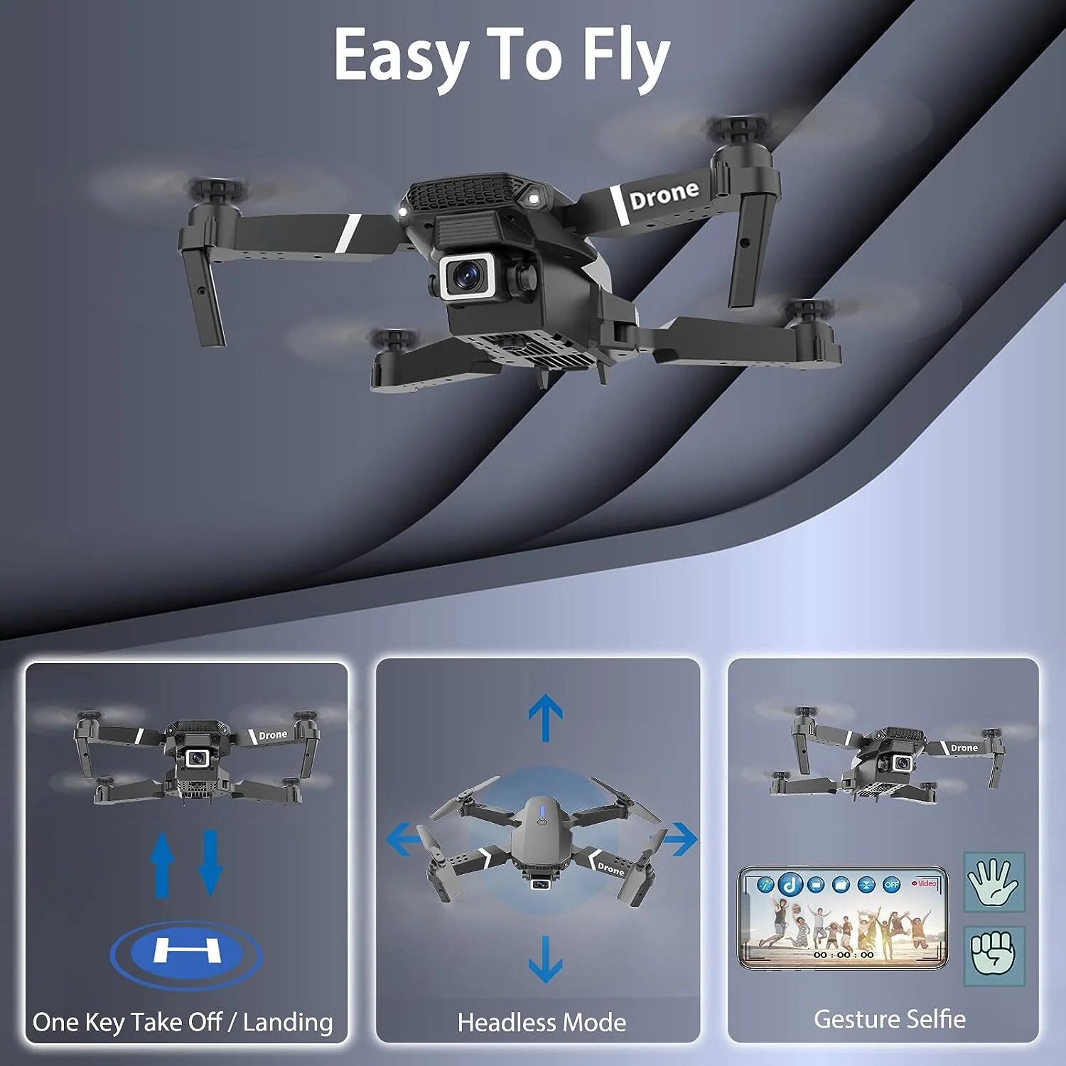 Falcon 4K Drone Pro EXTREME Upgrade with 2 Batteries
