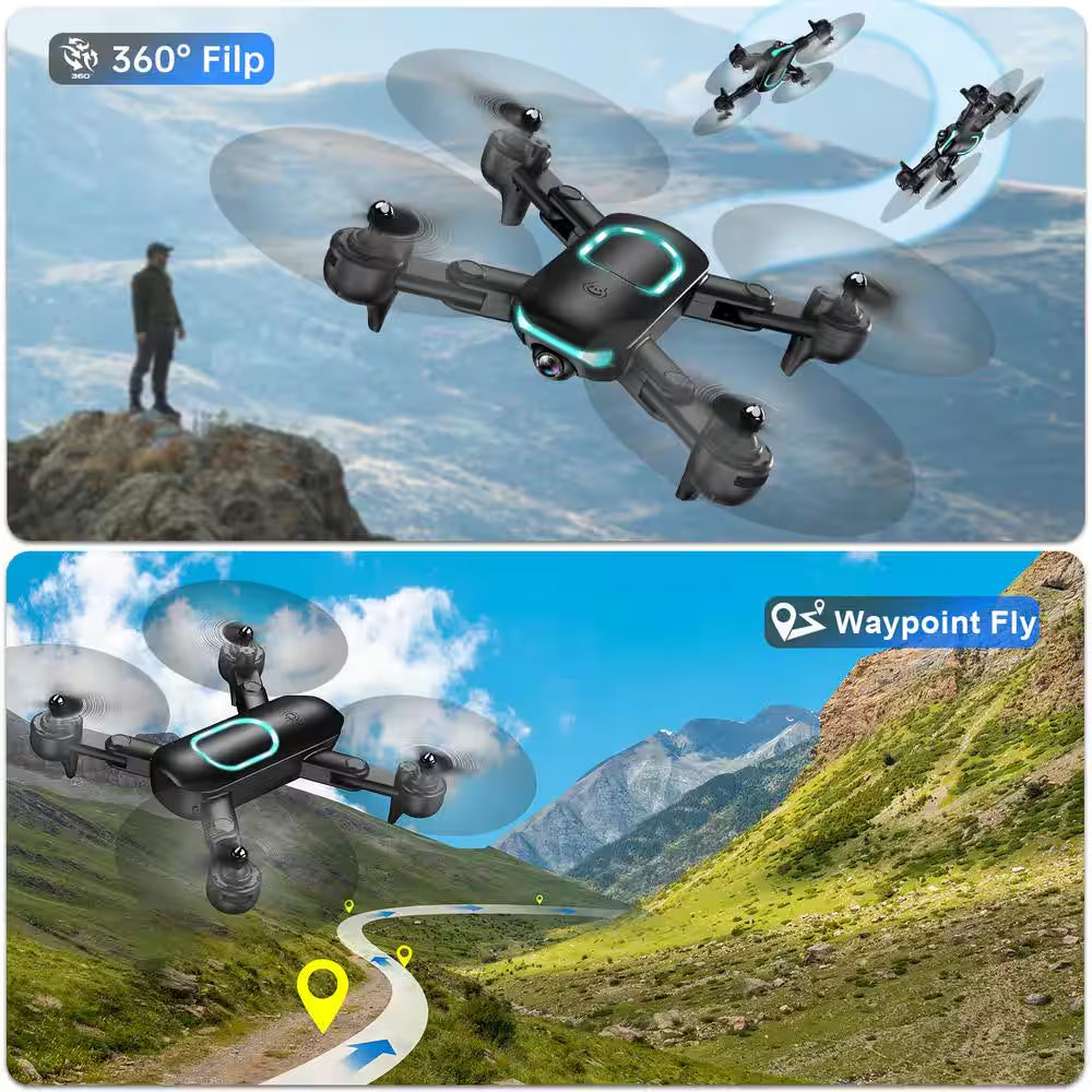 Drone with Camera for Adults Beginner Foldable 2. 4Ghz FPV Drone 249G 26 Mins Flight Time Brushless Motor, Black Finish