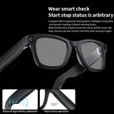AI Smart Glasses 8MP HD Mini Camera Bluetooth Call Voice Assistant Control Translate 300Mah Smart Sports Camera Sunglasses