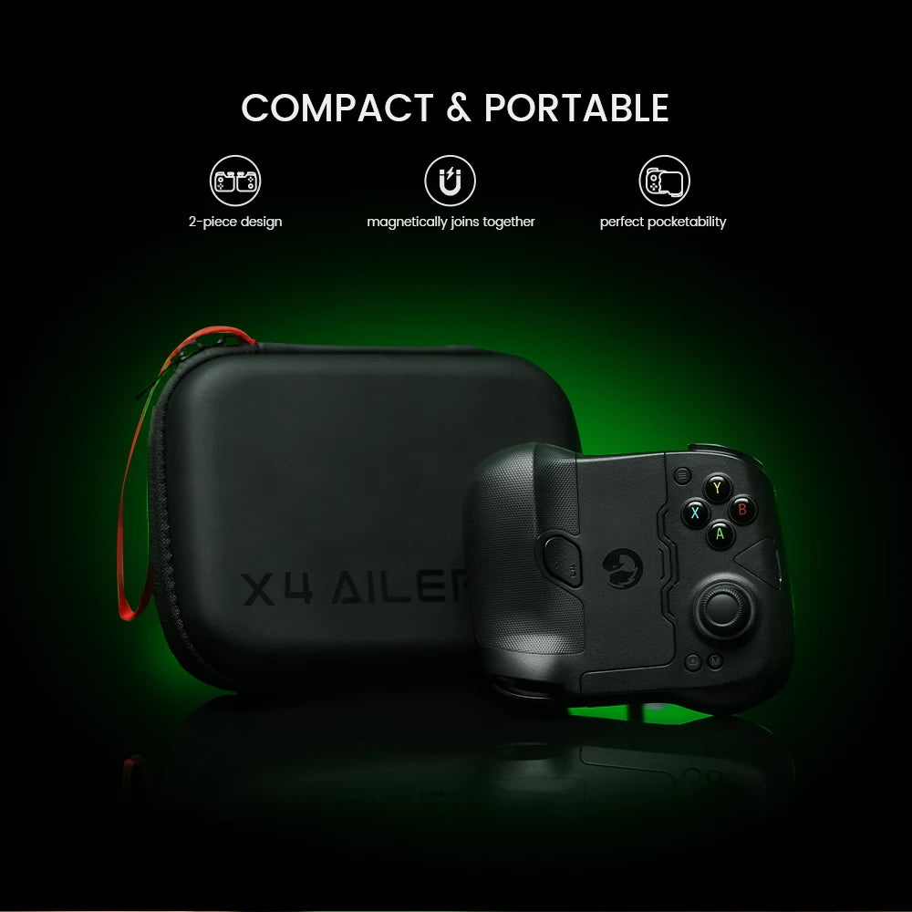 Gamesir X4 Aileron Bluetooth Mobile Phone Gamepad Xbox Authorization Gaming Controller with  Effect, Portable Joycon