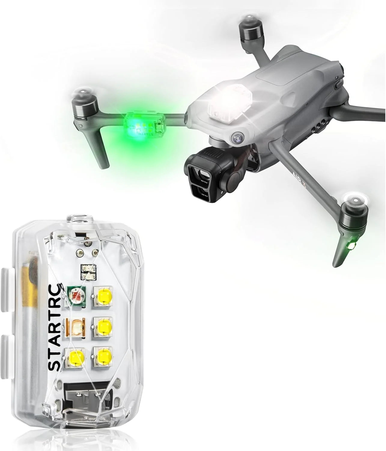 Drone Strobe Light, anti Collision Light, Rechargable Flash Led Lamp Light for FAA Drone Night Flying, Fits for DJI Mini 4 Pro, Avata 2,Mini 4K,Air 3, Mavic 3 and All RC Drones Accessory
