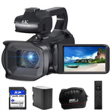 Full 4K Professional Video Camera 64MP Wifi Camcorder Digital Cameras Streaming Camera Auto Focus Camcorders 4.0"Touch