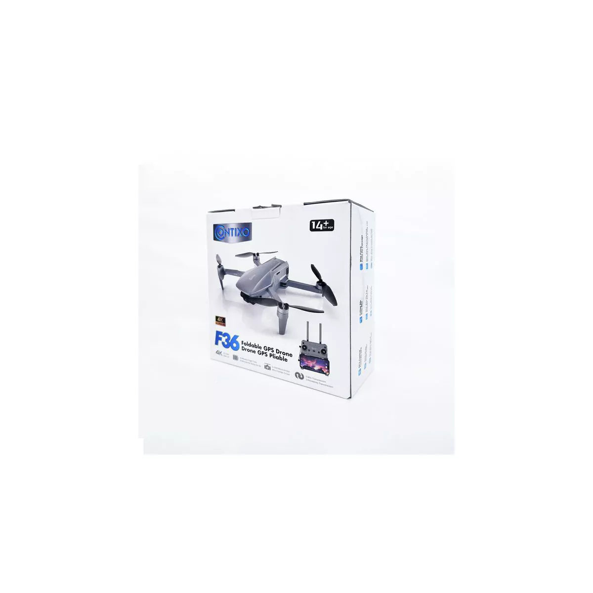 Contixo F36 GPS Drone 4K Camera, 3-Axis Gimbal, 25 Min Flight, 2-Mile Range, Foldable, Brushless, Follow Me, One-Key Return