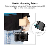 Mini Top Handle with Cold Shoe Mount for for Mirrorless/Digital Cameras/Other Small Cameras (1/4”-20 Screws) - 2756