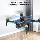 Mini Drone for Kids 8-12, CS15 Foldable Drones with HD Camera, Headless Mode, LED Lights, 2 Batteries, Black