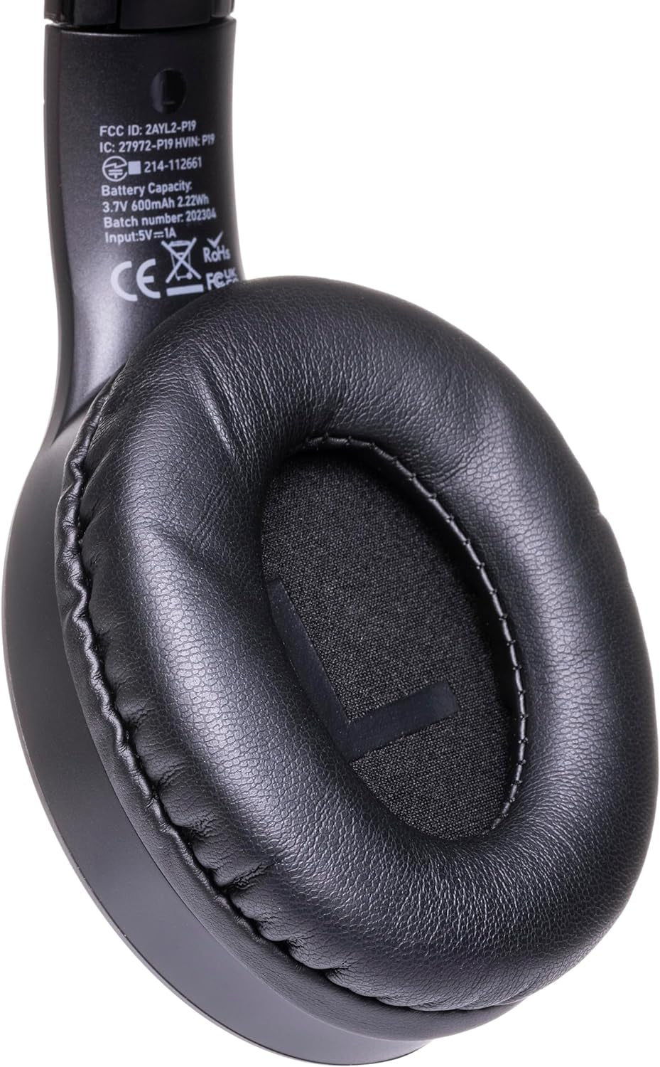 Bluetooth Over-Ear Headphones, Passive Noise Cancelling, 70Hrs Playtime, Foldable, Hi-Fi Deep Bass, Black
