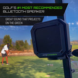 Golf Bluetooth Speaker with Mount, Bluetooth Speaker and Mount with Loud Stereo Sound and Bass Boost, Extended Playtime and Range (V3 Pro - 15 Watts)