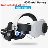 Head Strap  Quest 3 Comfort Sponge VR Headwear Charging Headset with Built-In 8000/6000Mah Batteries for VR Accessories