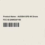 GPS Drone F194 with Camera for Adults 4K ,  Foldable Drone for Beginners with Auto Return Home, Optical Flow Positioning, Follow Me, Brushless Motor, 2 Batteries
