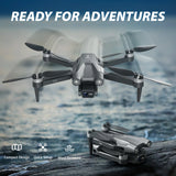 F25 GPS Drone with Camera, Foldable RC Drone with 1080P 4.3 Inch FPV Screen, 16-Min Flight, Black