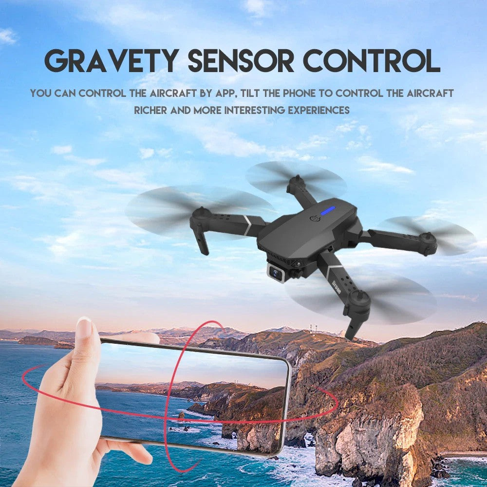 2025 New RC Drone with 4K HD Dual Camera Wifi FPV Foldable Quadcopter +4 Battery