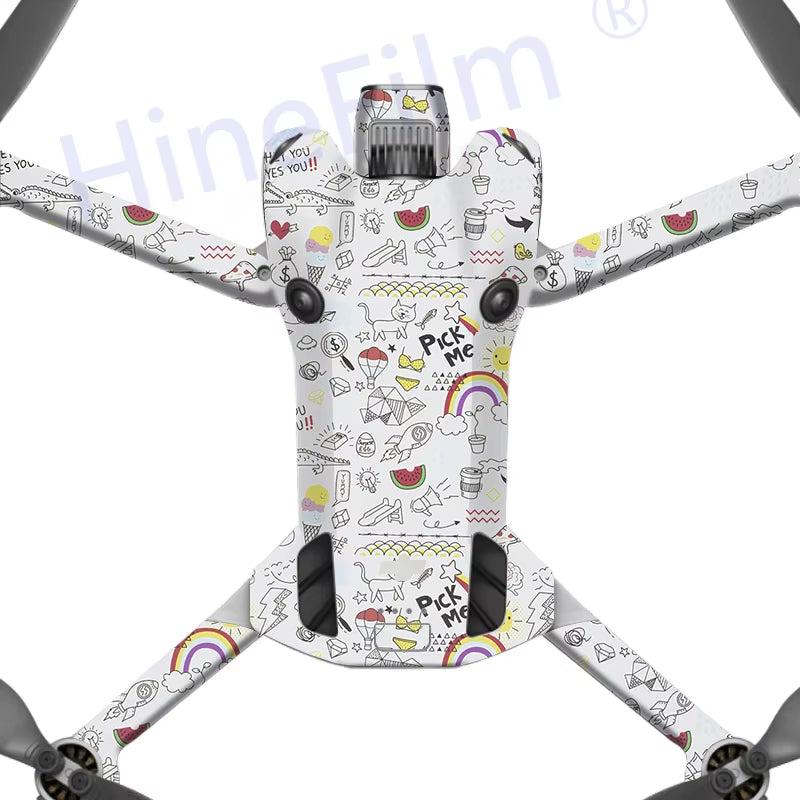 Skin for Mini 4 Pro Drone Decal Skins for DJI Mini4 Pro Premium Sticker ANTI-SCRATCH Protective Wrap Cover Film